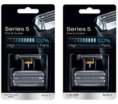 51S Replacement Head Compatible with Braun WaterFlex Series 5 Electric Shavers 8000 series 8970,8985,8986,8987,550,570
