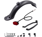 Durable Scooter Mudguard for Xiaomi Mijia M365 and M365 Pro Electric Scooter Tire Splash Fender with Rear Taillight Back Guard