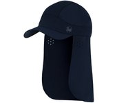 GORRA CON PROTECTOR DE NUCA PACK BIMINI CAP AZUL MARINO BUFF