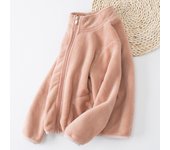 2024 Autumn Winter Girls Plush Coats Kids Soft Turtleneck Outwear Keep Warm Children's Coral Fleece Zipper Jackets for Girls New