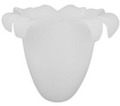 Genérico NO MARCA Tulipa de Cristal ELIO Mate 11x14cm Apertura 3cm - Pantallas para Lámparas