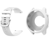 Case+Strap Compatible for Garmin 255, 22mm Silicone Replacement Bands and Soft Silicone Protective Case for smartwatch