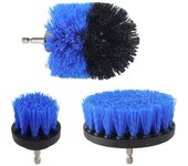 4Pc Electric Drill Brush Kit Cleaning Brush Toilet Cleaning Tools Floor Nylon Scrubber Brush For Carpet Glass Car Tires Bathroom