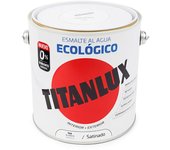 TITAN Esmalte Ecológico al Agua Satinado Blanco 2,5L - TITAN - 25718 Esmalte ecológico al agua Accesorios y recambios para Pintura Esmalte Pinturas