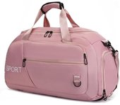Bolsa de deporte para mujeres, bolsa de yoga para gimnasio, bolsa de viaje con compartimentel para zapatos y bolso para artículos, bolsa de fin de semanaLigera y portátil