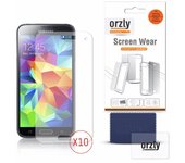 Tumundosmartphone Pack 10 Protectores Pantalla Orzly para Samsung Galaxy S5 / S5 Neo