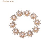 10PCS 16MM Rhinestone Snowflake Buttons Flatback Plating Pearl Hairpin Decoration DIY Craft Apparel Sewing Accessories