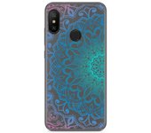 Tumundosmartphone Funda Gel Transparente para Xiaomi Redmi 6 Pro / Mi A2 Lite Diseño Mandala Dibujos