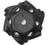Cortacésped de metal, bandeja para deshierbe, accesorios para máquina con cabezal de deshierbe, negro