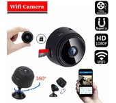 Cámara de Vigilancia Inalámbrica HD MINI CAMARA - Seguridad en Alta Definición, 30 fps, 150°, 1080P Full HD, Visión Nocturna, Hasta 128GB