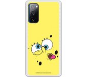 Funda original compatible con Samsung Galaxy S20FE - S20 Lite 5G - Bob Esponja Cara Fondo Amarillo