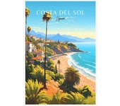 Spain Travel Poster Paris Gran Canaria Barcelona Madrid Granada Landscape Canvas Print Painting Wall Art Picture Room Home Decor
