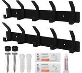 Colgadores, Perchas Colgador Ropa Negras, Pcha para Abrigos, para Entrada, Recibidor, Dormitorio, Cocina, Baño, para Ropa Abrigos Mochilas Toalla