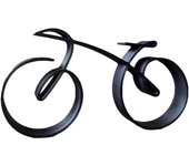 Escultura minimalista de bicicleta Escultura de arte de hierro fundido de bicicleta minimalista Escultura de bicicleta de escritorio retro Estilo de marco de alambre Bicicleta de escritorio retro