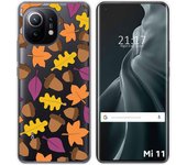 Tumundosmartphone Funda Gel Transparente para Xiaomi Mi 11 5G diseño Otoño Dibujos