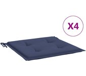 vidaXL Cojines para muebles palets 4 uds tela 50x50x3 cm Cojín Decorativo de Asiento Cojines de muebles de salon