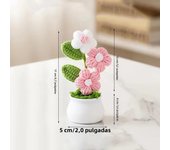 Crochet Flowers Artificial Sunflowers Potted Hand Woven Plant Wedding Gift for Guests Sunflower Decoration Room Decor Girasoles
