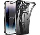 Case Claro magnético para el iPhone 14 Pro Max, cubierta mate helada Delgada a prueba de choques de La Caja del teléfono del silicón para el iPhone 14 Pro Max 6,7 pulgadas