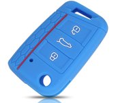 jingyuqin 3 Button Silicone Key Fob Cover Case For VW Polo 2016 Golf 7 MK7 For Skoda Octavia Combi A7 For SEAT Leon Ibiza CUPTRA
