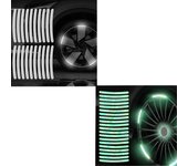 20-60pcs Hub Reflective Sticker Tire Rim Reflective Strips Luminous for Night Driving Car Bike Motorcycle Wheel Sticker