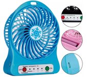 Mini Ventilador de mesa Recarga USB Portátil
