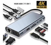 3 in 1 Usb Hub USB C to HDMI-compatible Splitter HUB Type-c to HDMI-compatible USB3.0 Docking Station For Macbook Air Converter