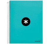 Cuaderno A4 Antartik 120 Hojas | Liderpapel - Cuaderno Cuadrícula 5mm - Varios Colores