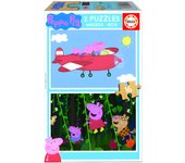 Puzzle madera pepa pig 2x16 piezas  educa borras