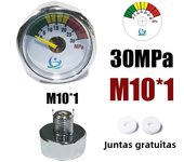 Manometer Pressure Gauge Mini Micro 25mm/1inch Gage Compressed Air Hand Pump Diving HPA Regulator M8*1 M10*1 1/8NPT 1/8BSPP