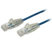 StarTech.com - Cable Cat6 de 1,5m - Delgado - con Conectores RJ45 sin Enganches - Azul N6PAT150CMBLS