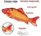Electric Cat Toy Fish Pet Cat Toys Simulation Fish Swing Kitten Dance Fish Toy Funny Cats Chewing Playing Supplies USB Charging