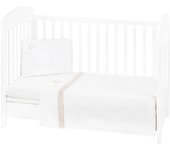 Conjunto jogo de cama bordado 3pçs 60x120cm Kikka Boo Dream Big Beige