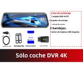 E-ACE Dash Cam Car DVR Support WIFI GPS 4K 10 Inch 1080P Touch Room Mirror DVR Video Recorder Registrator Black Box For  Auto
