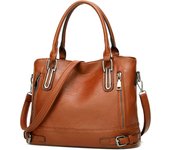 Bolso de mano de cuero para Mujer, Bolso de mano de diseñador with ASA superior, Bolso de Hombre type bandolera Estilo Vintage, Bolso de mano de moda