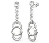Guess Pendientes Mujer Earrings Oh My G De Acero Plateado