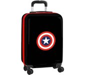 Maleta Mediana Safta Marvel Capitán América Negra 55cm