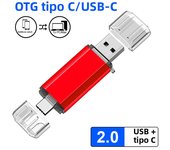 2in1 TYPE-C USB Flash Drive 8GB 16GB 32GB 64GB USB2.0 Storage Pen Drive 128GB Memory Stick Business Gift U Disk for Phone PC