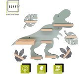 Juego de dinosaurios de madera estantería infantil Toniebox figuras dinosaurio estantería de pared Tonies caja de música Juego de dinosaurios de madera estantería infantil Toniebox figuras dinosaurio estantería de pared Tonies caja de música