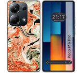 Funda Silicona para Xiaomi Poco M6 Pro 4G diseño Mármol 12 Dibujos