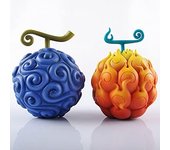 Figura de Fruta del Diablo - Gomu Gomu No Mi/Mera Mera No Mi/Dark Dark No Mi - Figura de Anime Japonés (Amarillo)