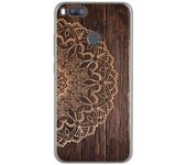 Tumundosmartphone Funda Gel Tpu para Xiaomi Mi 5X / Mi A1 diseño Madera 06 Dibujos