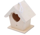 Wooden Mini Bird Cage Outdoor Hanging Birdhouse Box Garden Bird Cages Home Yard Decoration Bird Products Wooden Bird Parrot Nest