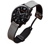 18mm 20mm 22mm Leather Silicone Strap For Huawei Watch GT4 46mm 41mm Samsung Watch 7/6/5/4 Classic/Active2/Gear S3 Magnetic Band