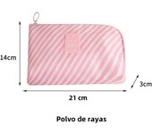 2PC Travel Supplies Charger Power Bank Data Cable Earphone Digital Bag Large Capacity Waterproof Storage Bag