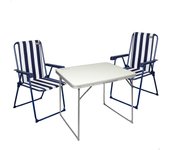 Conjunto de mesa y 2 sillas plegables Aktive Camping