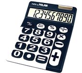 Milan 150610BBL - Calculadora de sobremesa, 10 dÃ­gitos, color azul y blanco