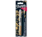 Sharpie–Juego de rotuladores permanentes, punta fina, color dorado paquete de 1 unidad