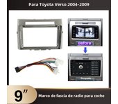 9inch For TOYOTA Corolla Verso 2004-2009 Car Radio Fascia Frame Android GPS MP5 Stereo Player 2 Din Head Unit Panel Dash Frame