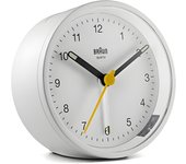 Braun Despertador Cuarzo Reloj Despertador Plástico Blanco Normal