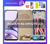 Ori / TFT 6.43" For Oppo A74 LCD Display Replace with Fingerprint + Touch Screen Digitizer,For OppoA74 4G CHP2219 Display Repair